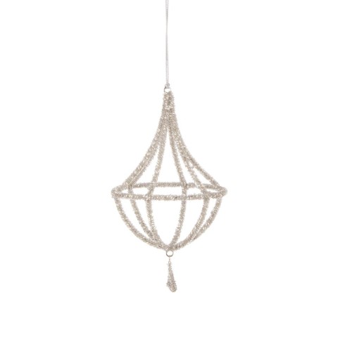 PENDAGLIO REECY LAMPADARIO ARGENTO 11X